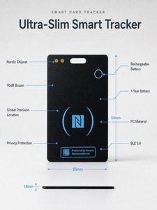 Etiqueta Inteligente Google Find My Device, Rastreador de Mascotas, Localizador GPS Global MFI, Buscador de Llaves, Billeteras, Bolsos y Tarjetas, Antipérdida para Android, de Plástico - Product Image 4