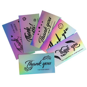 การ์ดเชิญออกแบบได้ตามต้องการสำหรับคำติชมหลังการขายการ์ดบริการพิมพ์ลายตัวอักษรขอบคุณสำหรับเล็บ - Product Image 2