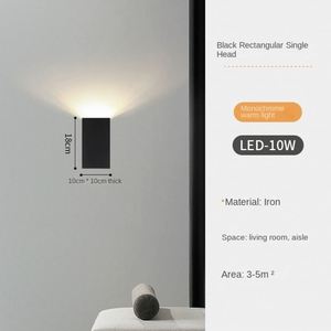Lámpara de pared de diseño minimalista moderna de Milan para sala de estar, estudio, dormitorio, LED, pared de fondo, Lámpara decorativa de ambiente - Product Image 2