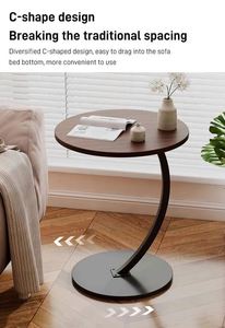 Table basse multifonctionnelle en bois écologique, mobile, pour la maison, le balcon, le salon, comme table d'appoint de canapé ou meuble de rangement, Baptism - Product Image 3