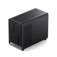 Boîtier PC de jeu Jonsbo D33 Micro-ATX, tour refroidie par eau, panneau latéral en verre, alimentation à branchement arrière, en acier, design discret