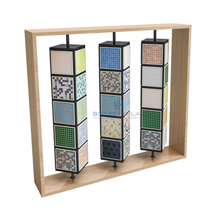 Chất lượng cao xoay sàn Kệ mẫu khung đá cẩm thạch Granite Mosaic gốm gạch hiển thị đứng hoặc showroom hệ thống - Product Image 3