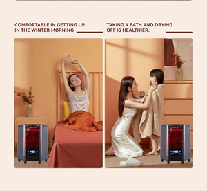 Calentador Infrarrojo Inteligente Portátil de Tamaño Pequeño para el Hogar, 220V, Calentamiento Rápido y Bajo <span class=keywords><strong>Consumo</strong></span> de Energía - Product Image 2