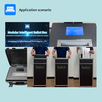 La urna de votación inteligente modular se utiliza para votar y contar para las boletas de papel.
