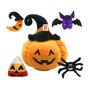 Niños peluche calabaza juguete suave almohada calabaza felpa cojín muñeco de peluche Halloween calabaza juguete de peluche