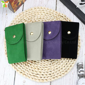 Переносная Роскошная бархатная сумка для часов с застежкой-кнопкой, дорожная сумка для рекламных и деловых подарков - Product Image 5