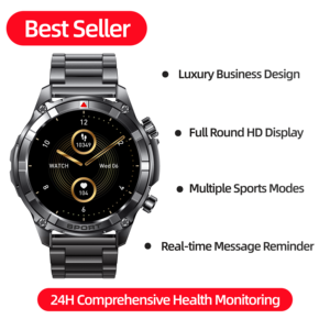 Montre connectée pour homme I116, appels Bluetooth, suivi d'activité, fréquence cardiaque, oxygène sanguin, moniteur de sommeil, modes multisports, assistant vocal, cadran personnalisable - Product Image 6