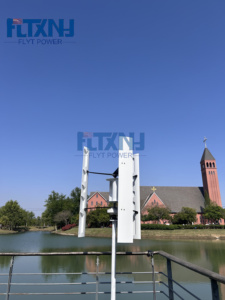 เครื่องกำเนิดไฟฟ้าพลังงานลมแบบแกนตั้ง FLTXNY 1 กิโลวัตต์ รอบต่ำ สำหรับใช้ในบ้านหรือไฟถนน - Product Image 2