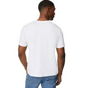 Men's Regular Fit O-Neck T-Shirt Solid Color Short Sleeve Casual Wear Regular Fit Tees Cotton Jersey Plain Dyed T-Shirts - Product Image 4