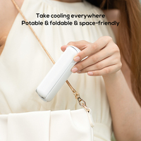 Ventilateur de poche pliable Pluska G09, rechargeable par USB, 3 vitesses, avec support pour téléphone, directement de l'usine