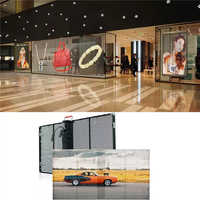 Film adhésif transparent MDS P3.91-7.81 pour écran LED, prix du panneau d'affichage LED pour la publicité sur vitrine intérieure