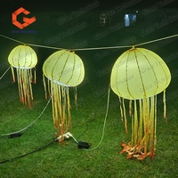 Nouvelle conception, éclairage LED coloré, méduse gonflable lumineuse, méduse gonflable suspendue, ballon méduse gonflable