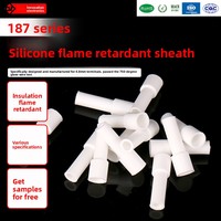 Fundas de Silicona Blancas para Terminales 187 y 48, Fundas Aislantes con Clip de Resorte para Terminales