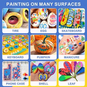 Stylos à peinture acrylique de couleur personnalisée avec logo acceptable, pointe extra-fine multicolore, ensemble de marqueurs à peinture acrylique permanents - Product Image 6