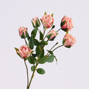 7 cabezas pequeñas <span class=keywords><strong>rosas</strong></span> boda ramo decoración flores de seda blanco rosa rojo <span class=keywords><strong>azul</strong></span> profundo bebé <span class=keywords><strong>rosas</strong></span> - Product Image 6