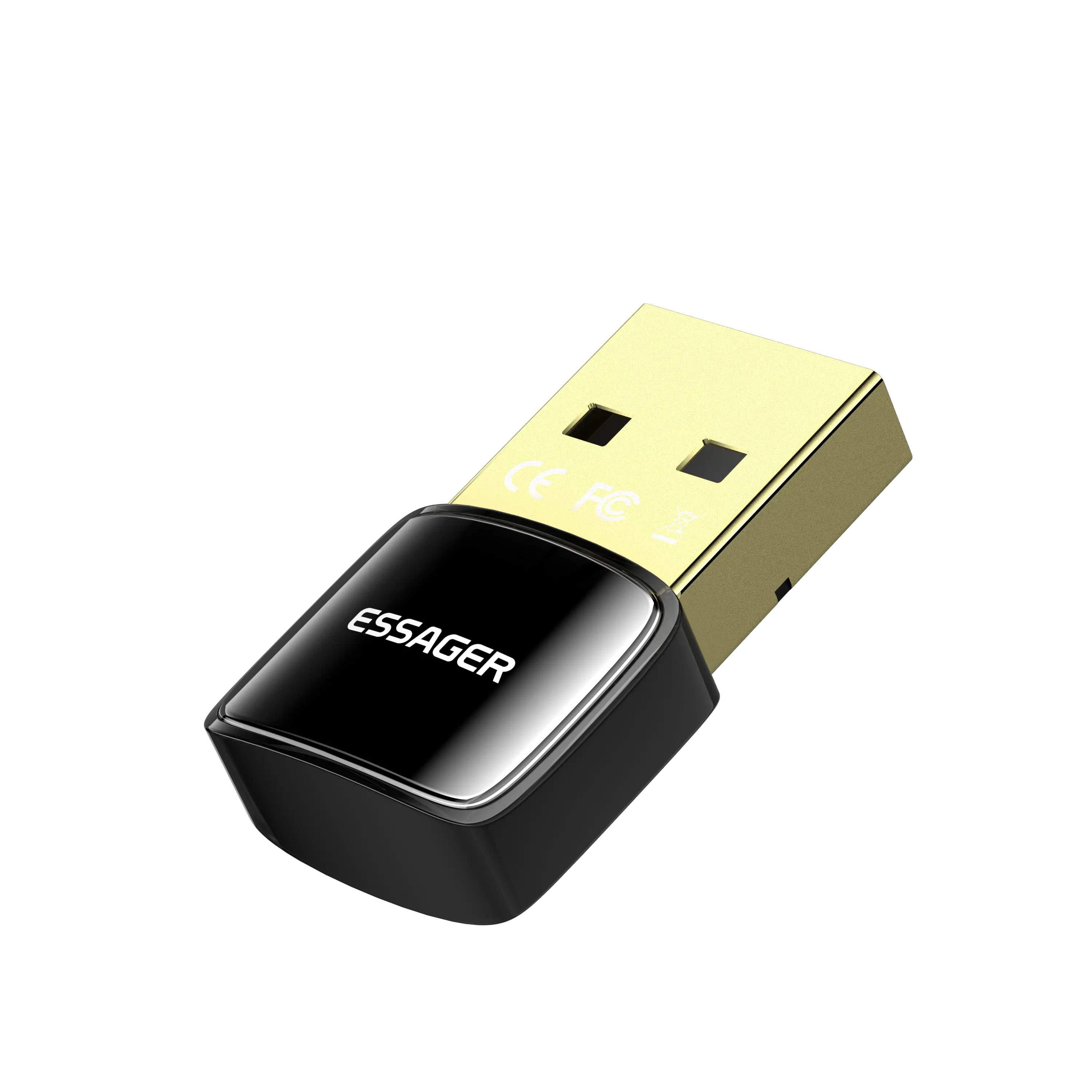 Essager 2022 Starlord 블랙 블루 USB BT 어댑터 오디오 5.0 변환기 PC ABS 어댑터 긴 전송 거리