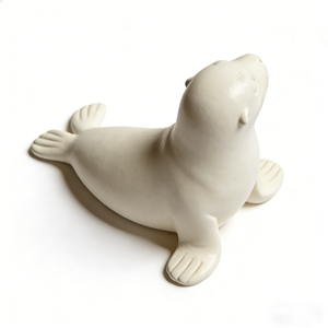 Figura Coleccionable de Foca, Adorno de Resina de <span class=keywords><strong>León</strong></span> Marino Blanco para <span class=keywords><strong>Playa</strong></span> y Regalo de Inauguración de Casa - Product Image 1