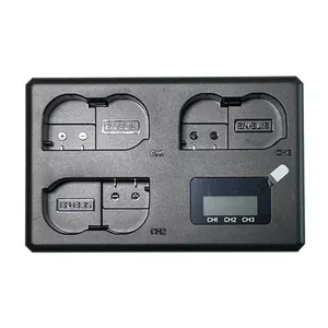 Jinnet LCD tiga pengisi daya USB untuk baterai kamera TT-EN-EL15 EL15 USB-C 5V 3A Input