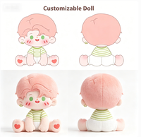 Peluche personnalisée style Kpop, en coton doux, cheveux roses, unisexe, pour collection de fans, cadeaux, figurine, jouet, couleurs personnalisées