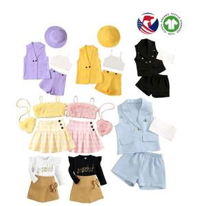 Ensembles de Vêtements pour Fille Vente Chaude Été Enfants Dessins Animés Tenues T-shirts à Manches Courtes Shorts Ensembles pour Bébés Filles - Product Image 3