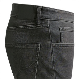 Jeans bleus pour hommes haut de gamme sur mesure OEM, coupe droite ample, nouvelle collection 2025, vente en gros, logo personnalisé, directement de l'usine, haute qualité - Product Image 5