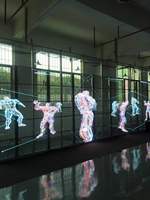 Publicité d'intérieur HD LED écran LED transparent en verre transparent 3.9mm-7.8mm mur vidéo dj