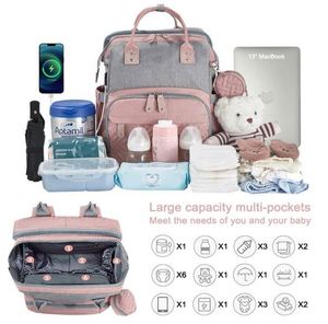 Muestra Gratis: Mochila Pañalera de Gran Capacidad con Cambiador, Correas para Cochecito y Puerto de Carga USB para Bebés al Aire Libre - Product Image 2
