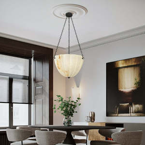 Italian Minimalist Pendant <b>Light</b> Round E27 <b>LED</b> Black Body 60CN80CM For Dining Room Lighting Fixture - Product Image 3