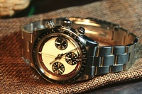 Maßgefertigte Niedrige MOQ Kuppel-Saphirglas 5ATM Shanghai 7750 Retro Chronograph Automatische Mechanische Edelstahl-Uhr zum Verkauf