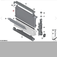 Nouveau Radiateur de Refroidissement Moteur en Aluminium avec Réservoirs en Plastique pour G22 G23 G26 G42 OEM 17115A30680 Pièces de Rechange Auto