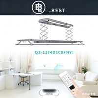 Séchoir à linge intelligent OEM en aluminium, puissant, vitesse du vent 10 m/s, ions négatifs, 4/6 souffleurs, pliable, lumières LED, pour usage intérieur et balcon