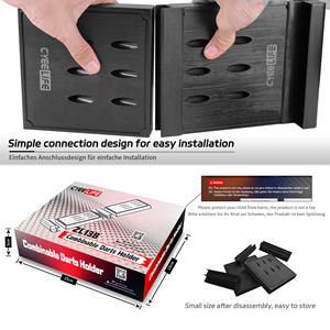 Cyeelife Dart Holder <span class=keywords><strong>Support</strong></span> mural en plastique combinable pour 12 fléchettes en acier/pointe souple - Product Image 6