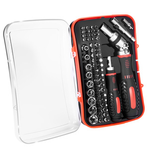 Dzt Magnetic Screwdriver Bit <b>Socket</b> 1/4 In Chrome Vanadium Steel Precision <b>Ratchet</b> Tool Set For Home Repair - Product Image 2