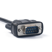 DB9 9Pin RS232 Mâle Femelle à RJ45 Femelle Port Ethernets CAT5/6 Coupleurs Extenders Adaptateur Connecter Câble 15cm