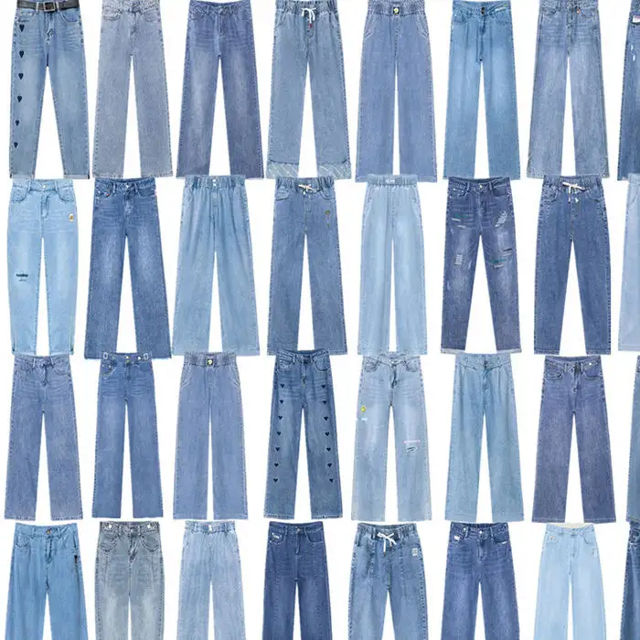 2023 Fashion Women brand new Ladies Jeans Bulk Apparel In Stock Wholesale