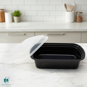 Durable Clear PP Plastic Disposable Food Storage Container with <b>Secure</b> Locking Lid Leakproof Takeout Lunch <b>Box</b> - Product Image 1