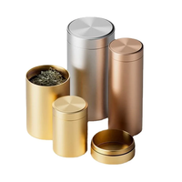 Thé Bonbons Portable Mini Vis Pot De Stockage Voyage En Acier Inoxydable Boîte En Métal Peut Scellé Thé Boîte D'emballage Personnalisé