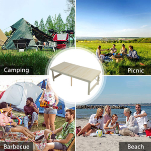 Tables de <span class=keywords><strong>camping</strong></span> en bois New Style <span class=keywords><strong>Table</strong></span> <span class=keywords><strong>pliante</strong></span> en bois de 3,5 pieds avec poignée - Product Image 6