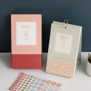 Calendrier perpétuel de 16 mois à impression personnalisée, agenda avec 16 poches, 4 feuilles de autocollants et 90 Notes, <span class=keywords><strong>2022</strong></span> - Product Image 4