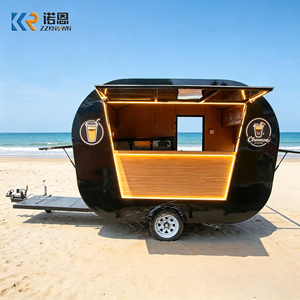 Chariot à glaces sur roues, remorque de restauration, chariot à hamburgers, restaurant mobile avec cuisine, remorques alimentaires pour bubble tea et barbecue - Product Image 5