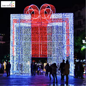 ไฟประดับตกแต่งคริสต์มาส กล่องของขวัญขนาดใหญ่ ไฟปีใหม่ สำหรับตกแต่งภายนอก - Product Image 2