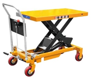 Dubbele Oliepomp <span class=keywords><strong>4</strong></span> Wielen Manuele <span class=keywords><strong>Platform</strong></span> Auto <span class=keywords><strong>Lift</strong></span> Tafels Hydraulische Schaar <span class=keywords><strong>Lift</strong></span> Tafel - Product Image 4
