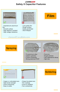 Đầy đủ phạm vi X1 X2 Y1 Y2 mkp an toàn phim tụ điện 275V 300V 305V 310V 350V 400V 102K - 823K cao áp gốm an toàn tụ điện - Product Image 4