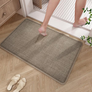 Alfombra de Baño de Espuma Viscoelástica, Rectangular, de Color Sólido, de Fibra de Poliéster Absorbente, Antideslizante, Diseño Minimalista - Product Image 2
