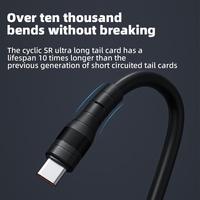 Cable de Datos Multifuncional Personalizado con Carga Rápida 5A, Tipo C, Recubrimiento de Cobre Fosforoso, Ecológico, para Cámara y Computadora