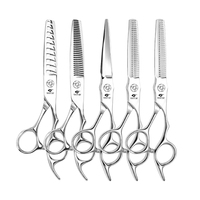 Ciseaux de coiffure professionnels, ciseaux de coupe de cheveux, ciseaux de salon, ciseaux à effiler pour barbier, ensemble de ciseaux de coiffure pour barbier