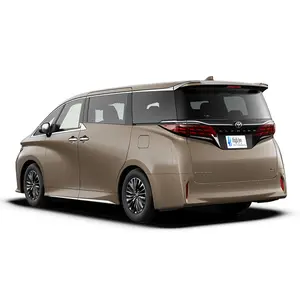 TOYOTA ALPHARD MPV mobil die cast, mainan model mobil logam paduan simulasi tarik mundur 15cm dengan suara/lampu