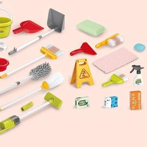 Faire semblant de nettoyage à domicile ensemble de jeu ménage enfants <span class=keywords><strong>Kit</strong></span> tout-petits panier ménage balai jouet ensemble de nettoyage avec aspirateur - Product Image 3