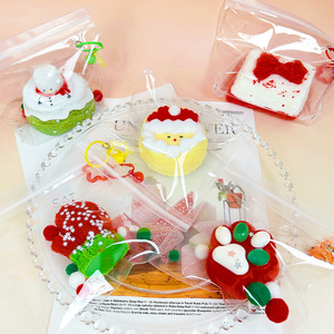 Food Grade Christmas Silicone Squishy Toy Set Novelty Cream Cake Simulation Food Stress Relief Toy Xmas Sensory Fidget Toys Bulk - Product Image 6