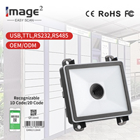 Módulo Escáner de Código de Barras QR 2D Integrado, CMOS LED, 100 Escaneos/Segundo, Interfaz USB, RS485, Compatible con Control de Acceso